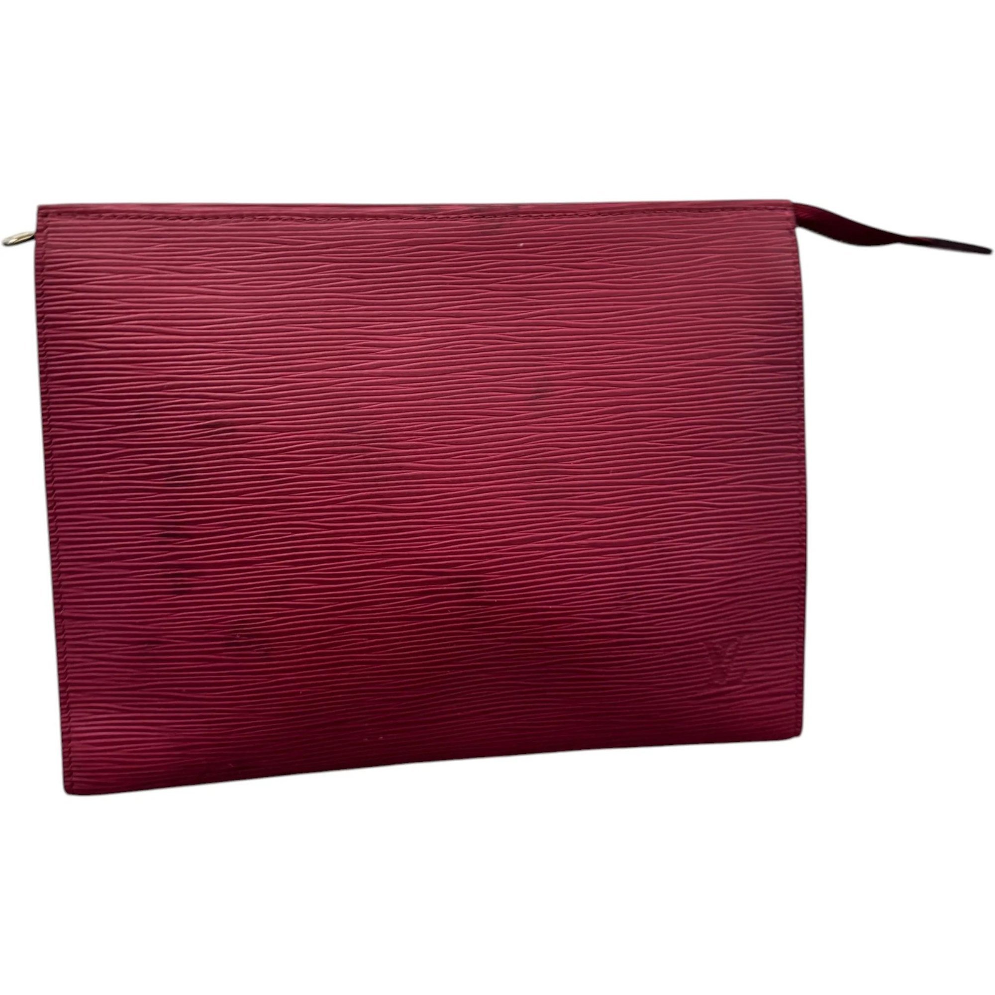 Leather clutch bag