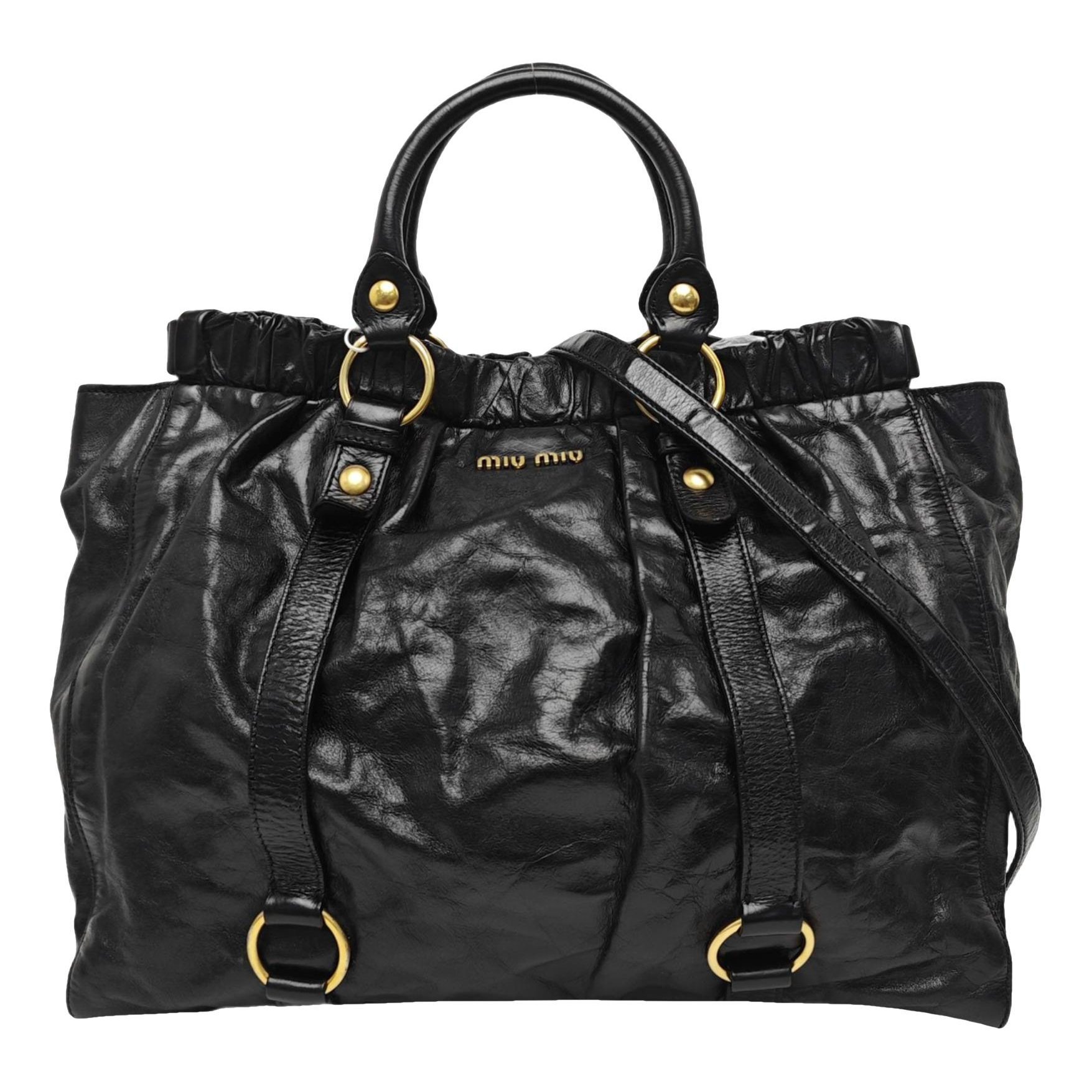 Bow bag leather handbag