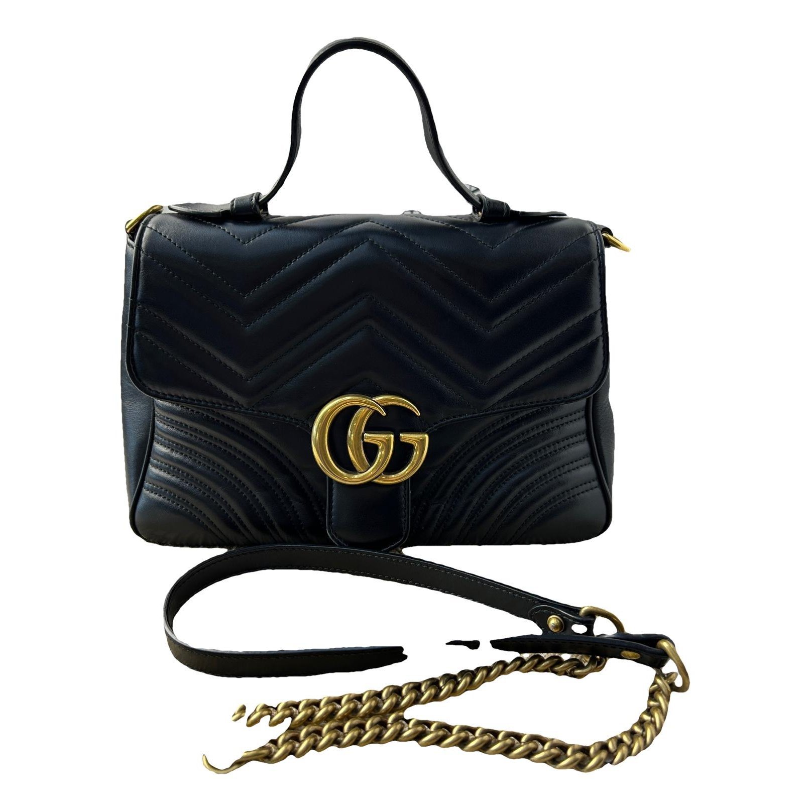 GG Marmont Flap leather handbag