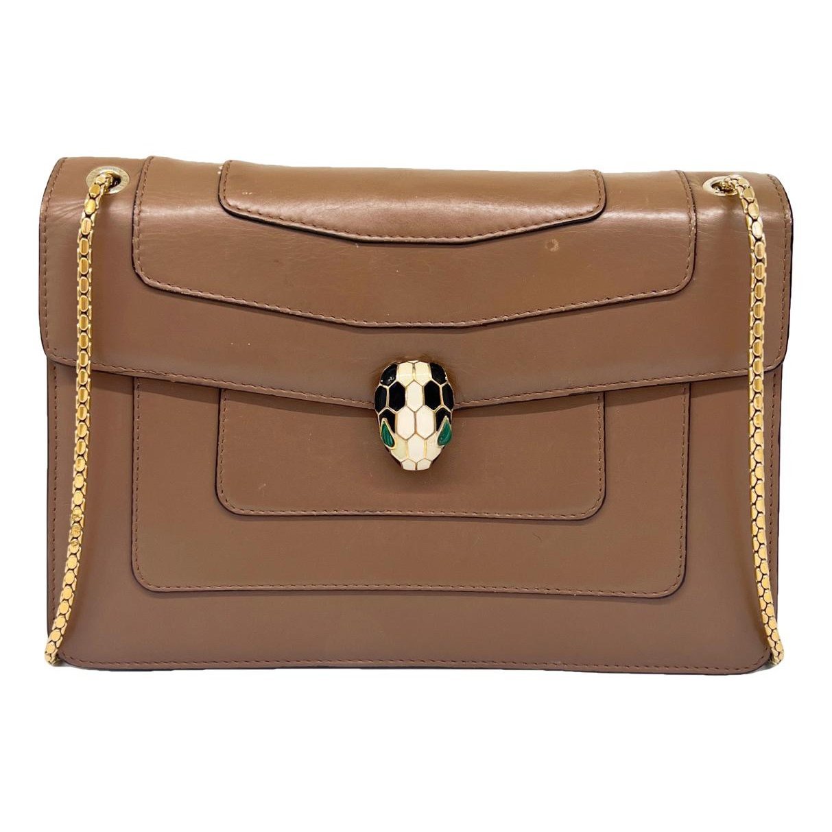 Serpenti leather handbag