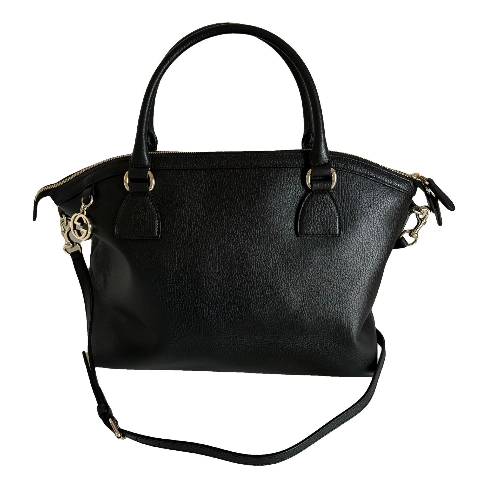 Dôme leather crossbody bag