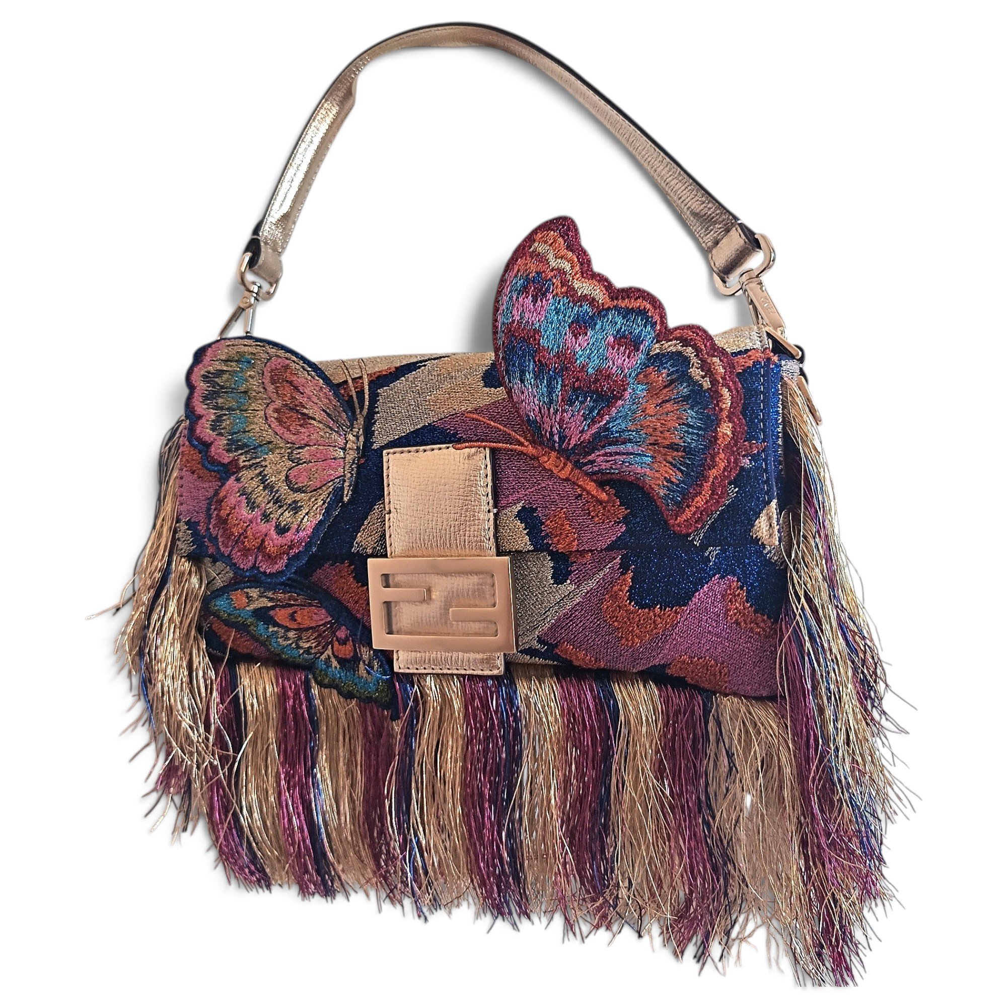 Baguette glitter handbag