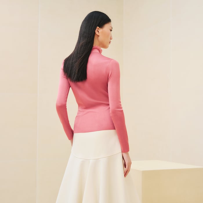 Rose Incarnat Long-sleeve Sweater