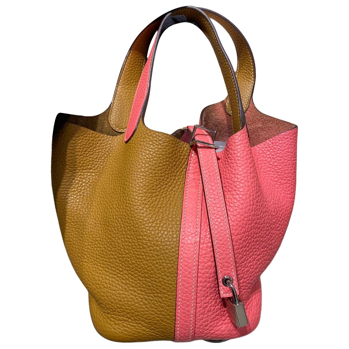 Picotin leather handbag