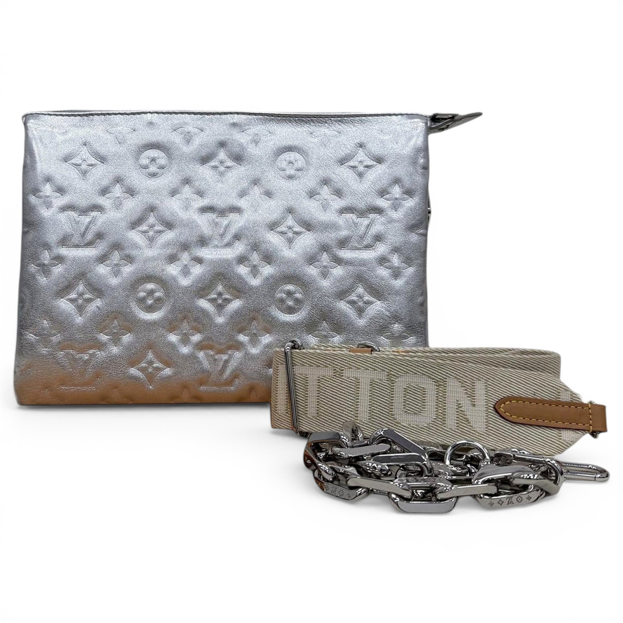 Coussin leather handbag