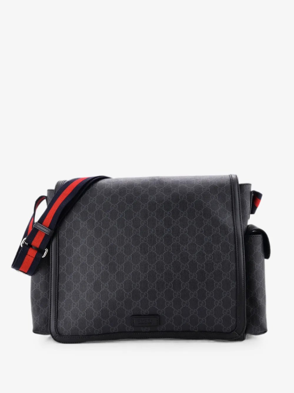 Web Strap Diaper Bag GG Coated Canvas Small crossbody bag