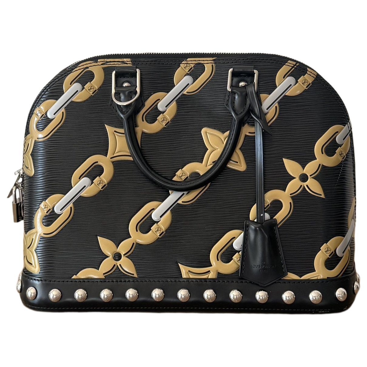 Louis Vuitton Alma leather handbag