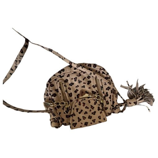 Leather clutch bag