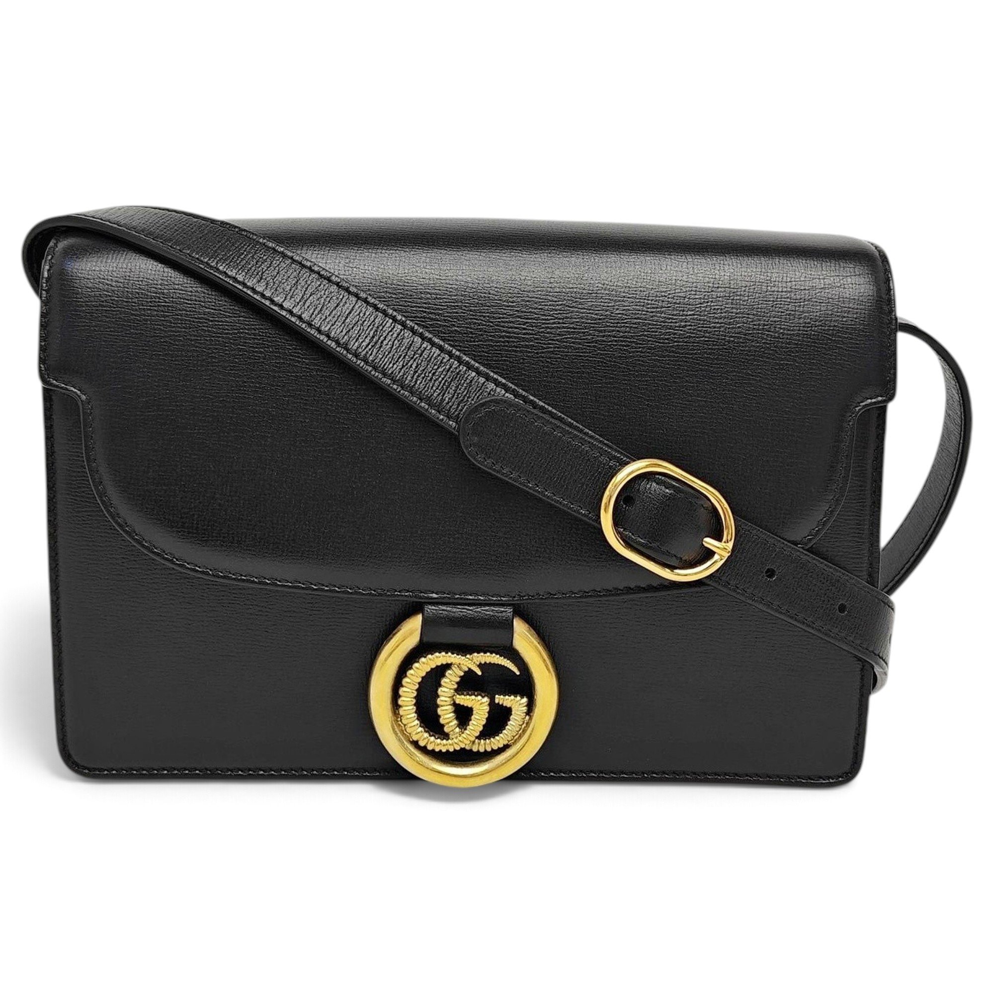 GG Ring leather handbag