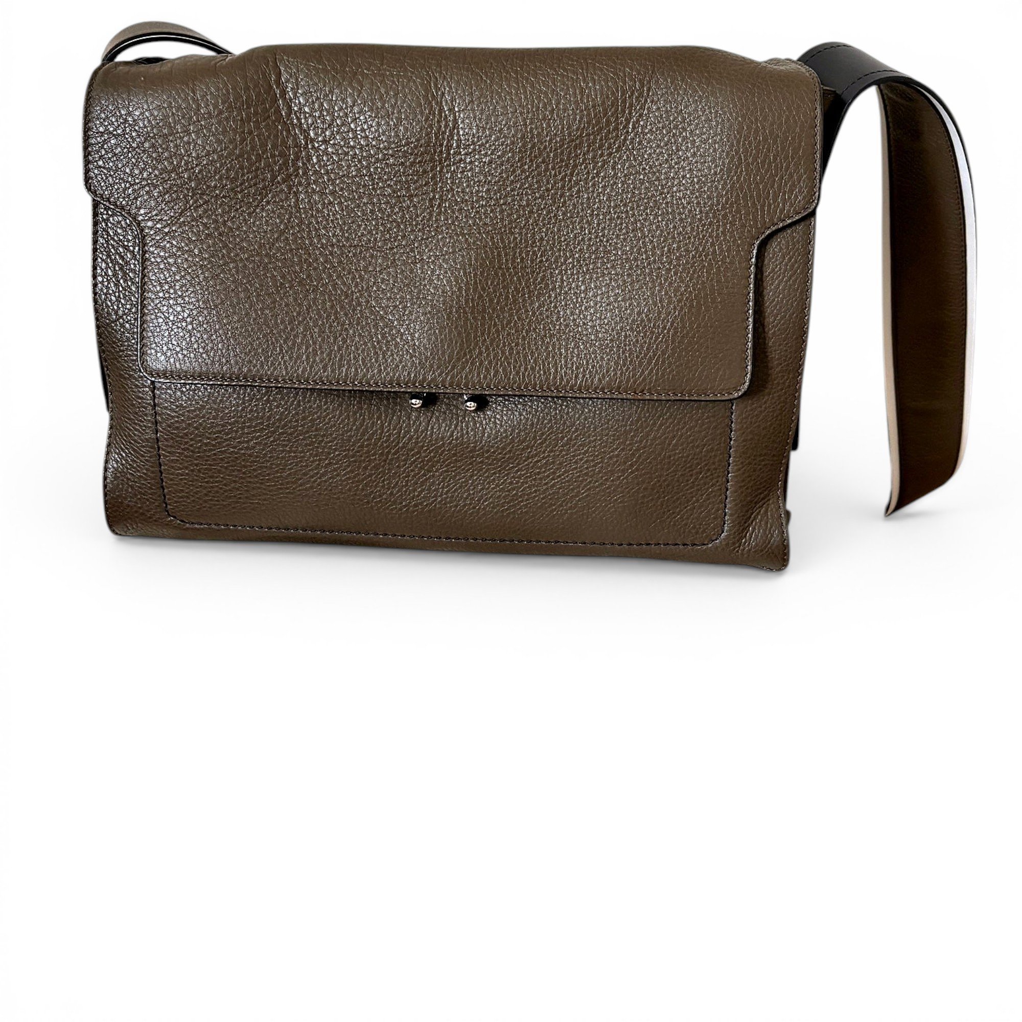 Marni Trunk leather crossbody bag