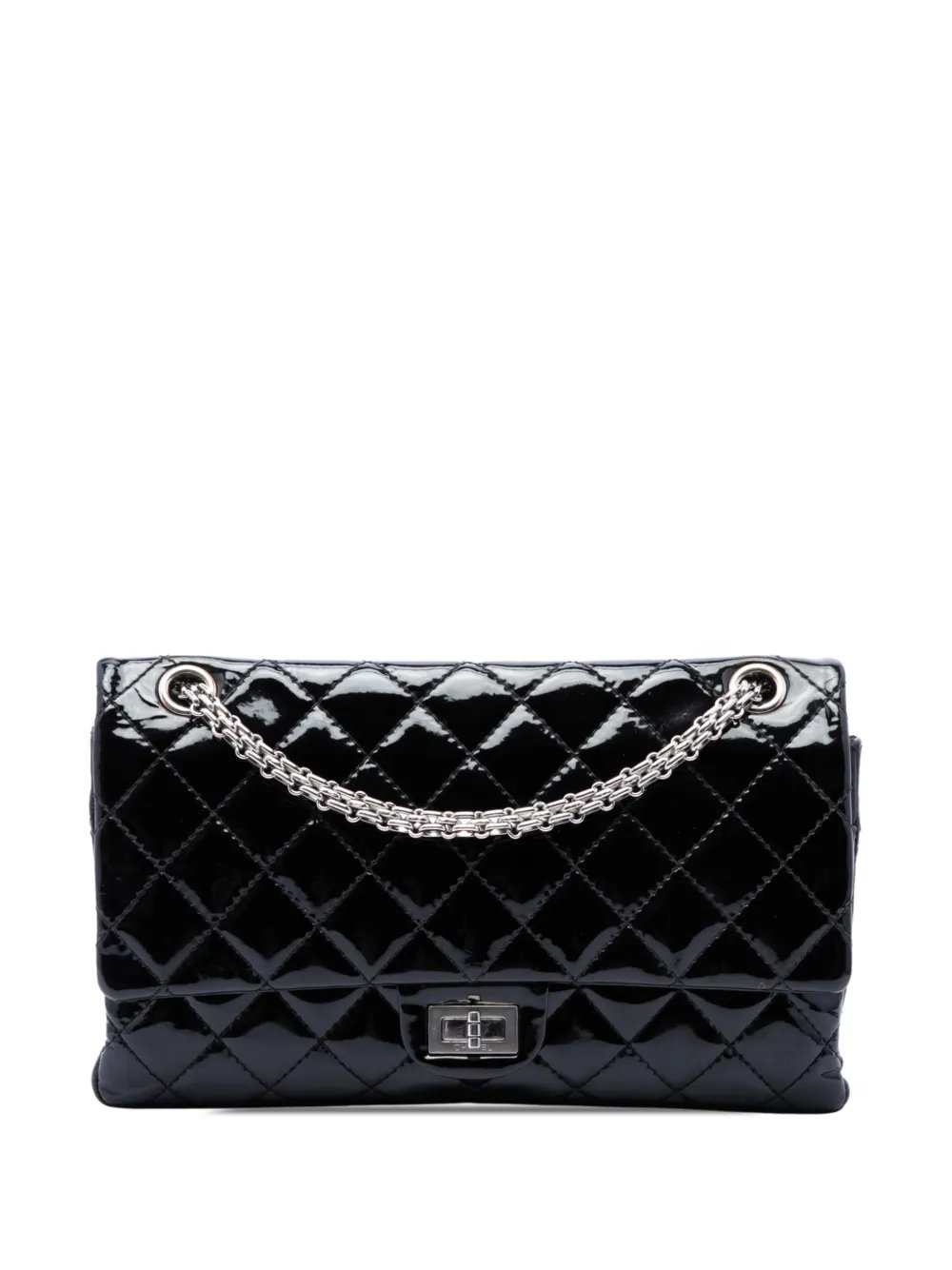 2009-2010 Quilted Patent Reissue 2.55 Double Flap 226 crossbody bag