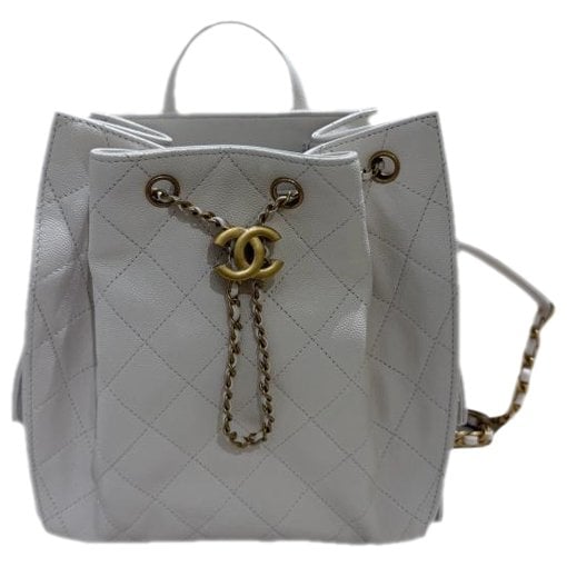 Leather backpack