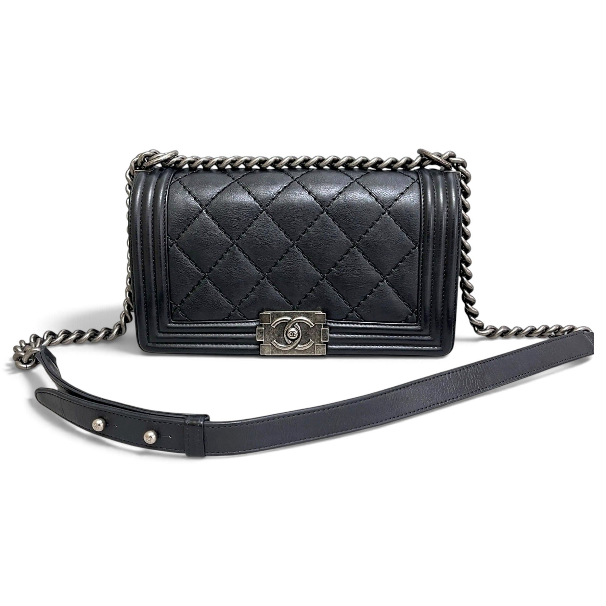 Boy leather crossbody bag