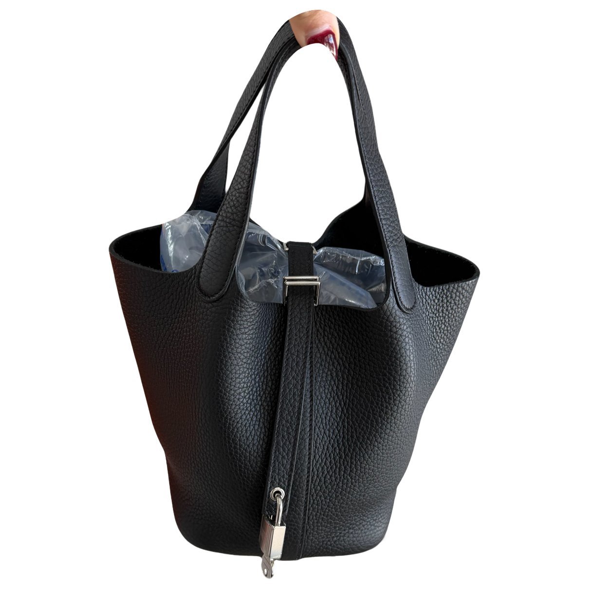 Picotin leather handbag