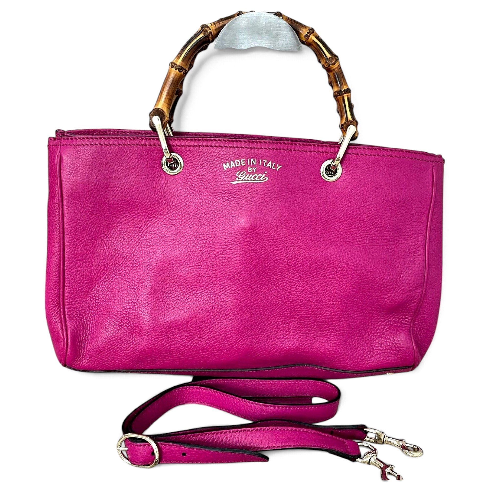 Bamboo Shopper leather tote