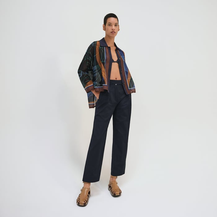 Bleu Gabier "Thalassa Raye" Beach Shirt