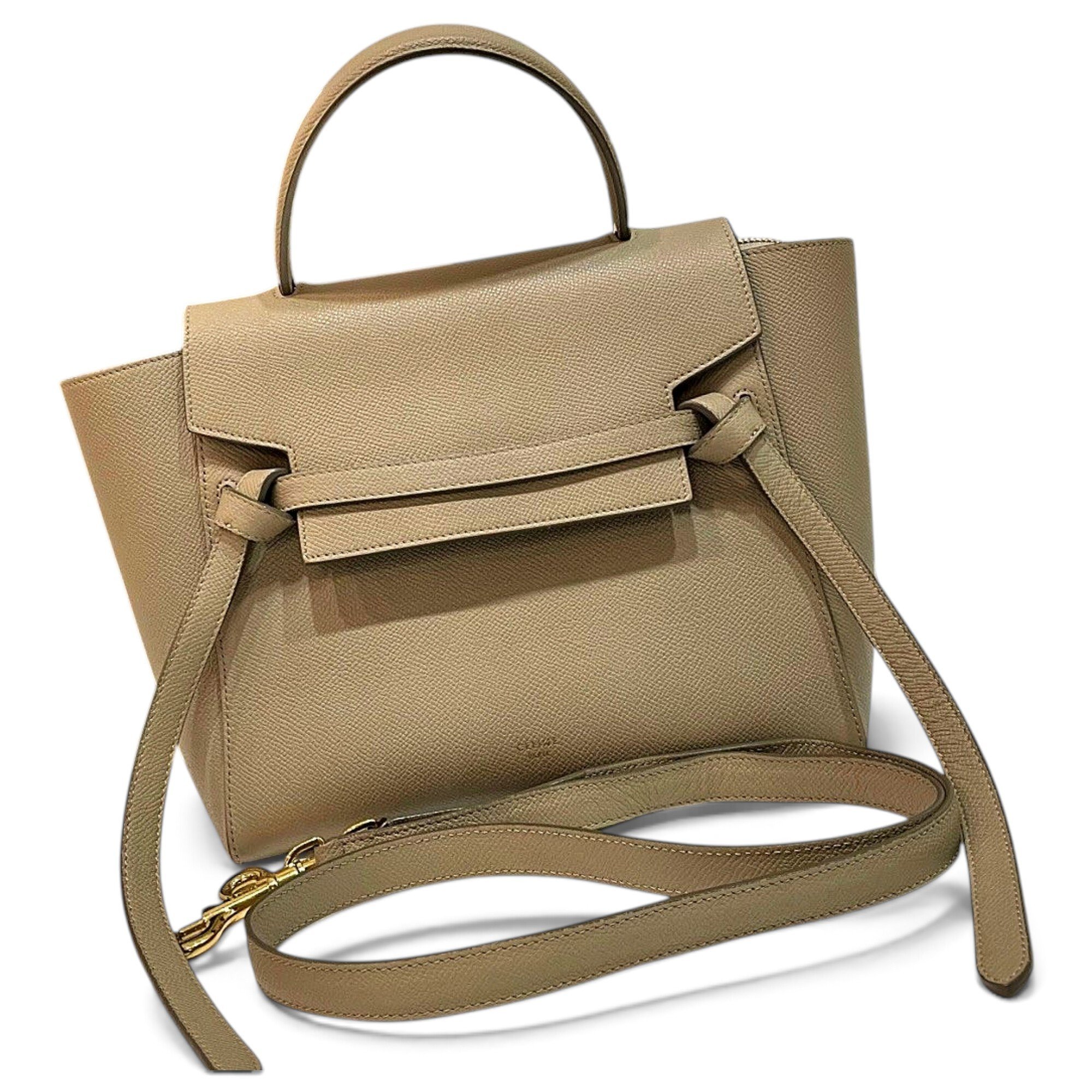 Belt leather handbag