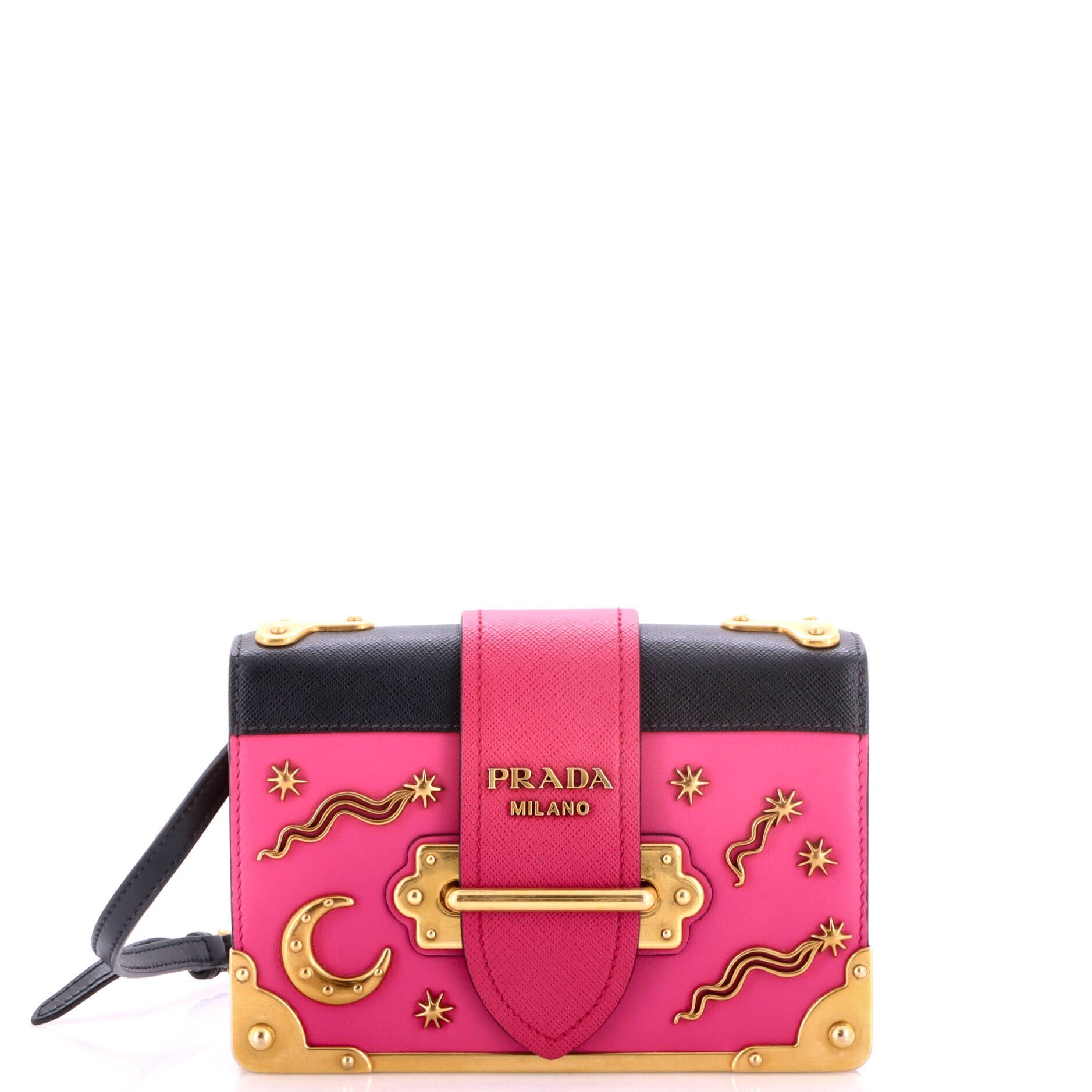Cahier Crossbody Bag Embellished Leather Small