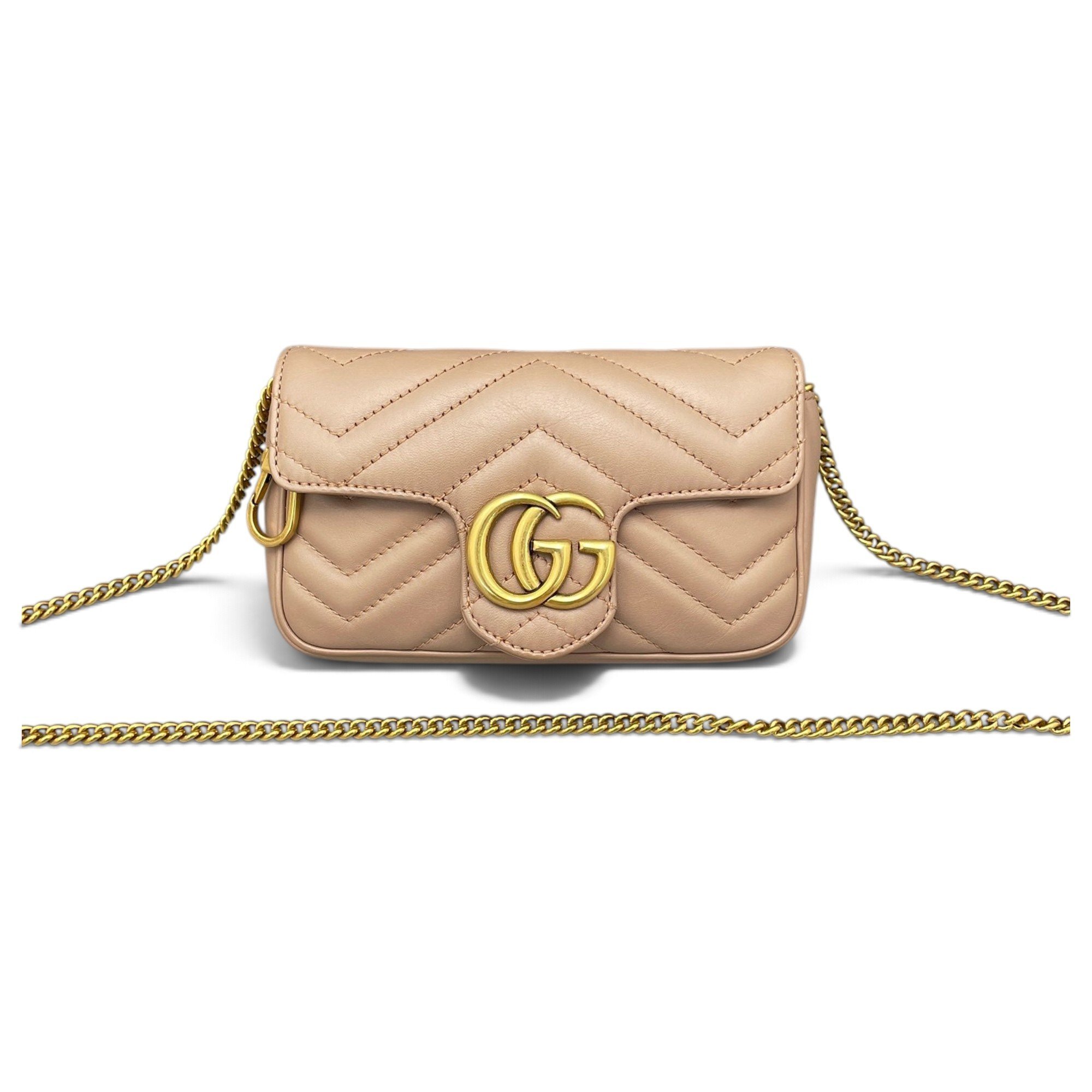 GG Marmont Chain Flap leather crossbody bag