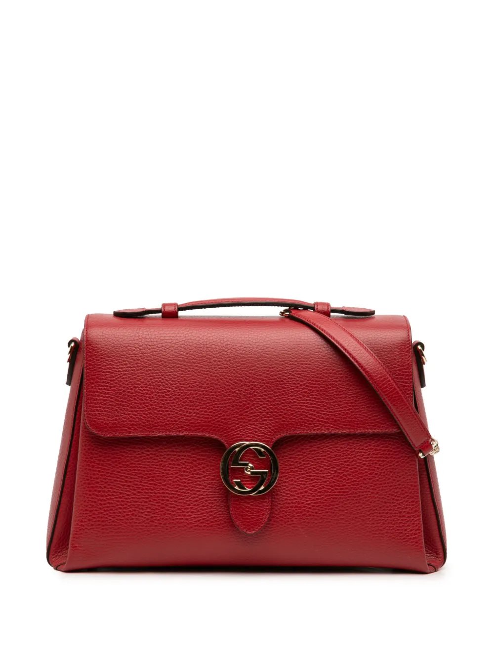 2016-2026 Medium Dollar Calf Interlocking G satchel