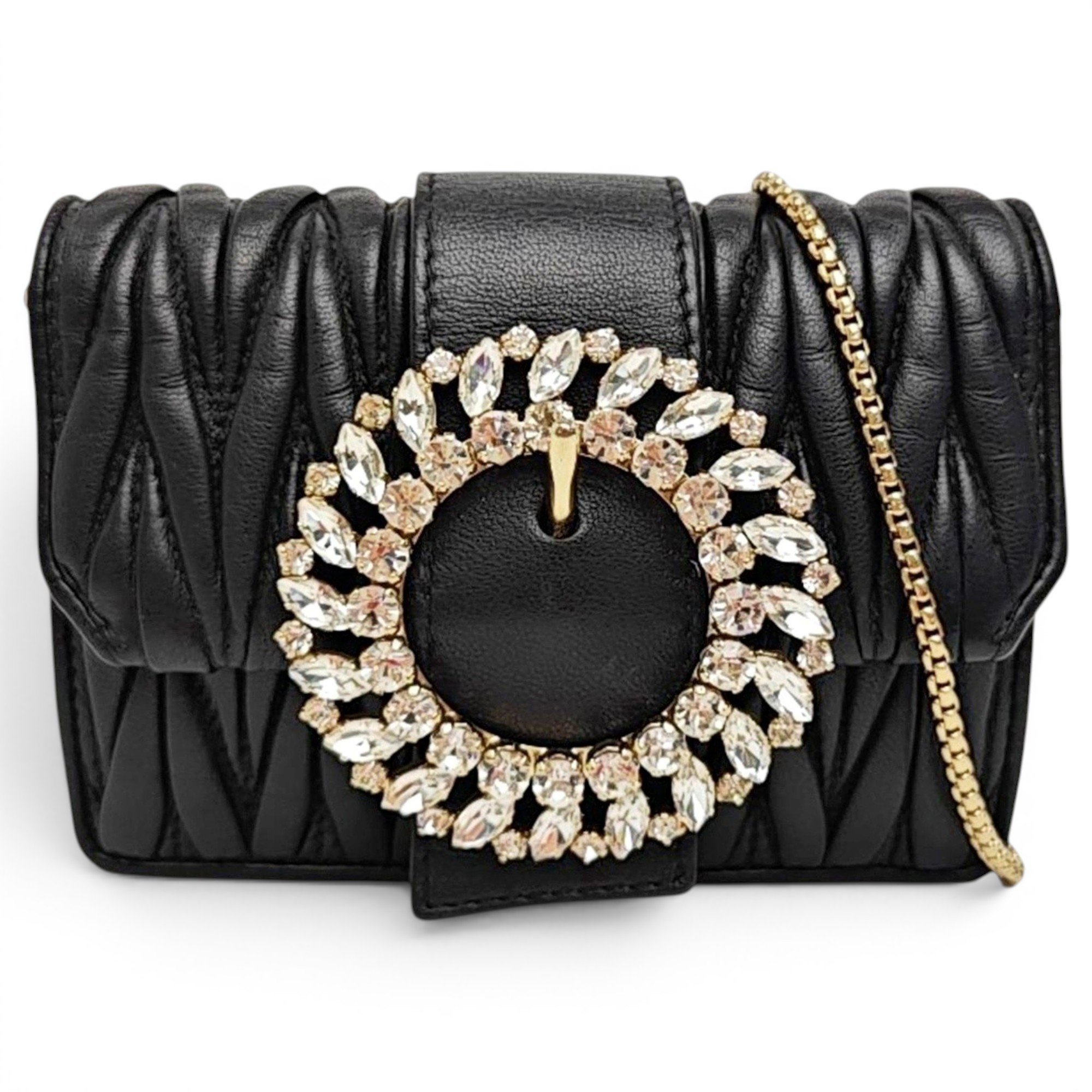 My Miu leather handbag