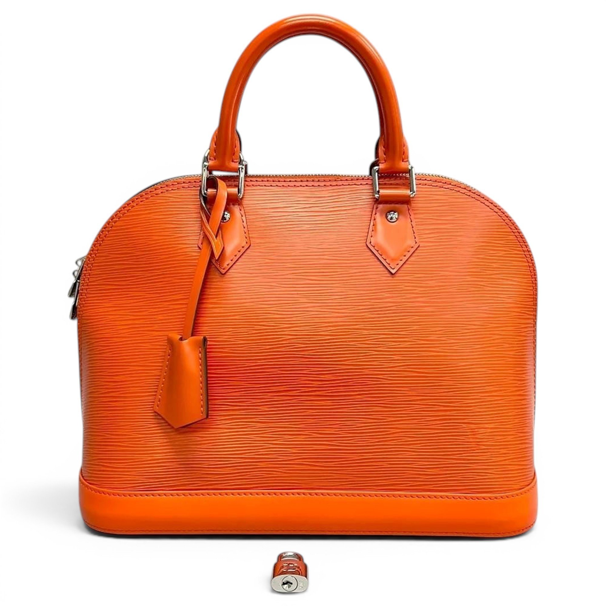 Alma leather bowling bag