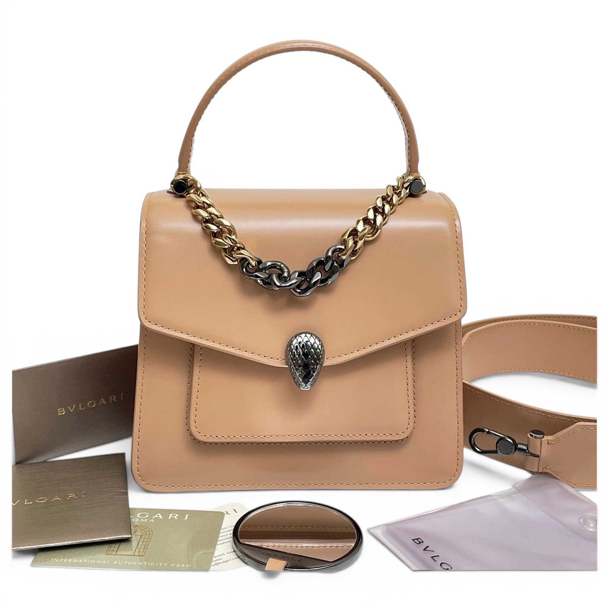 Serpenti leather crossbody bag