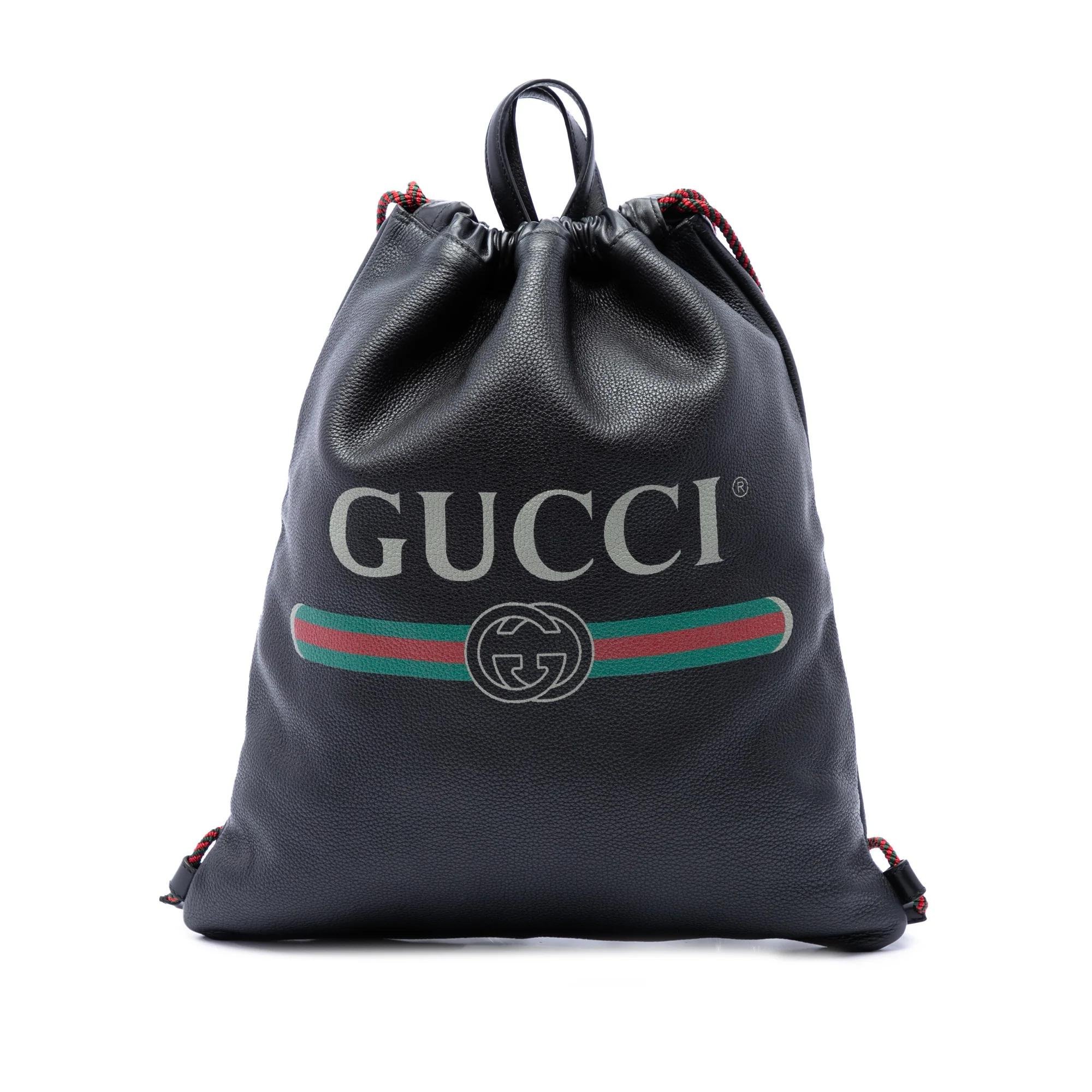 Leather backpack