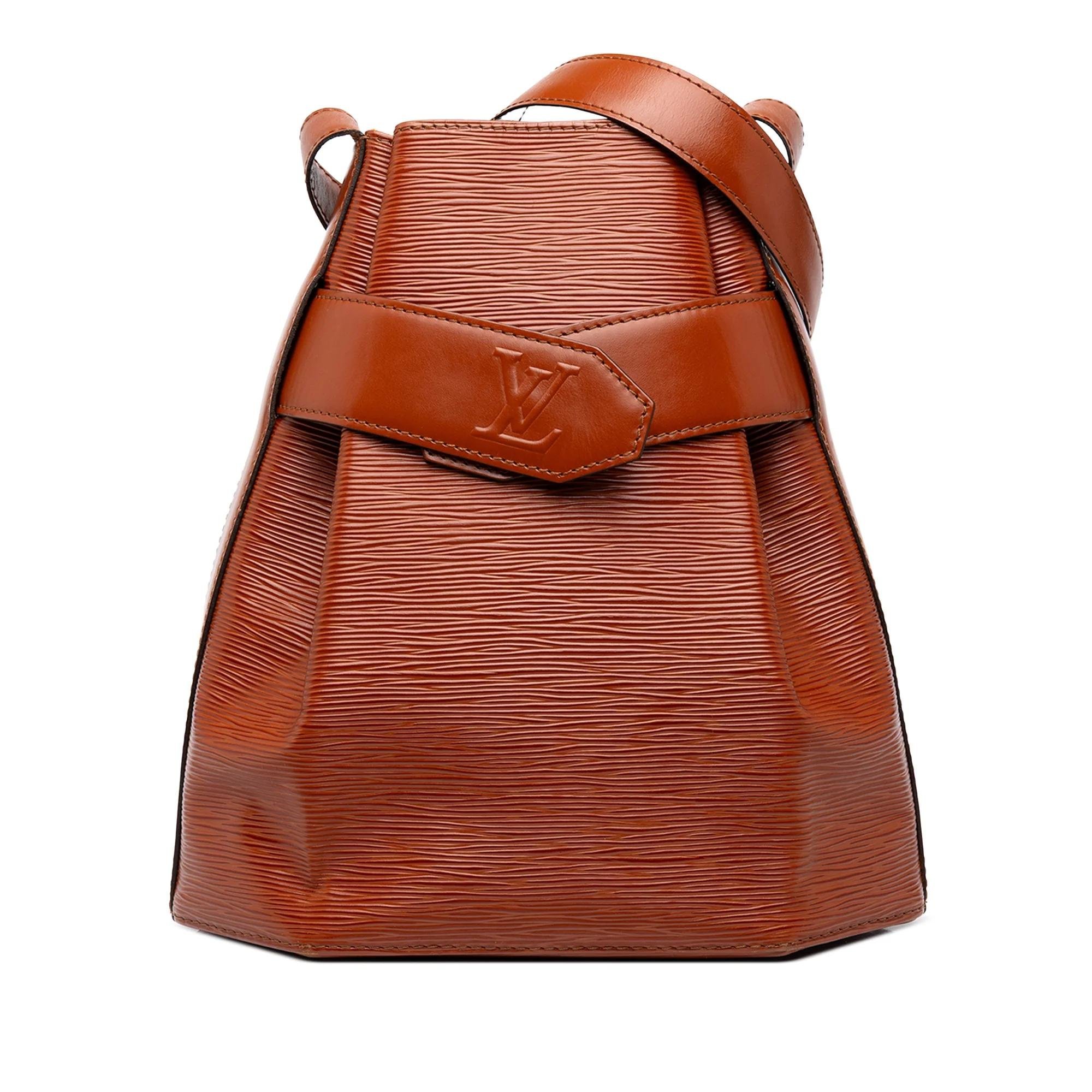 Bucket leather handbag