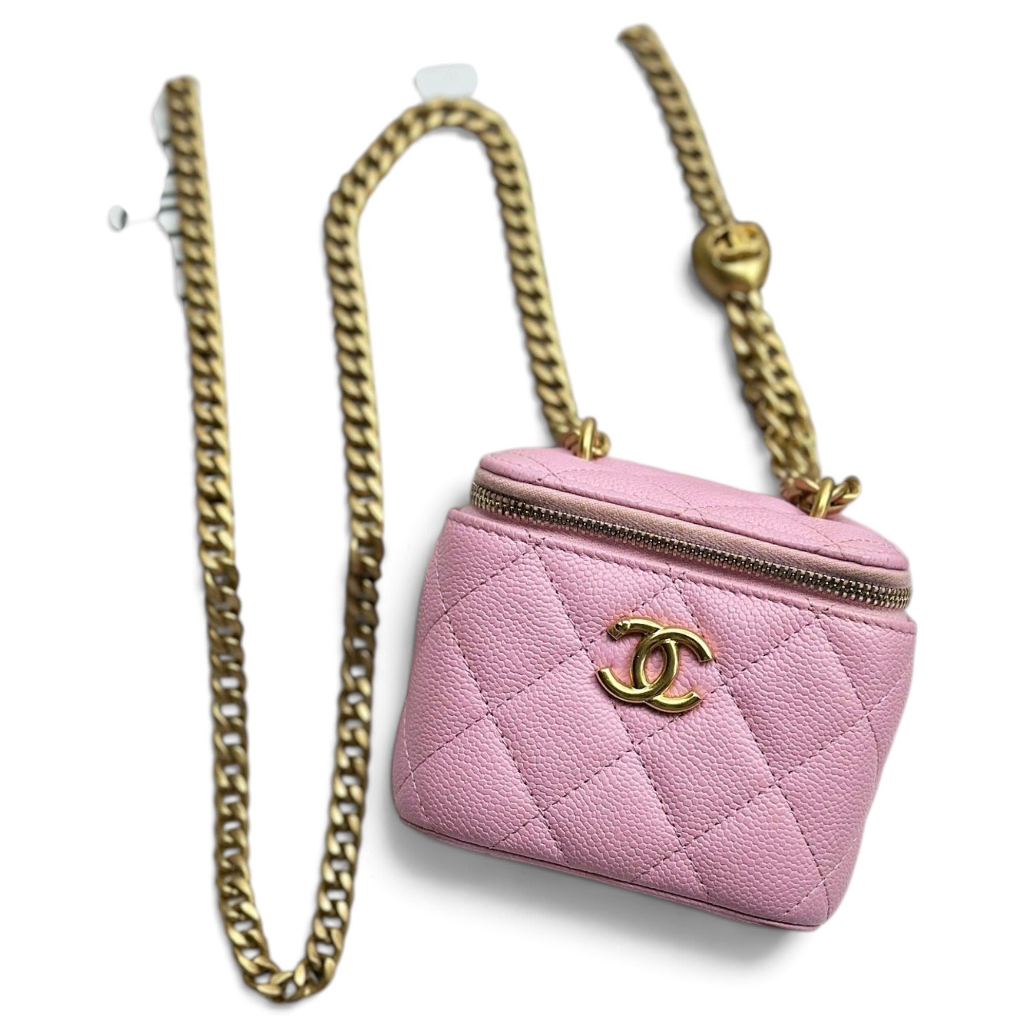 Trendy CC Vanity leather handbag