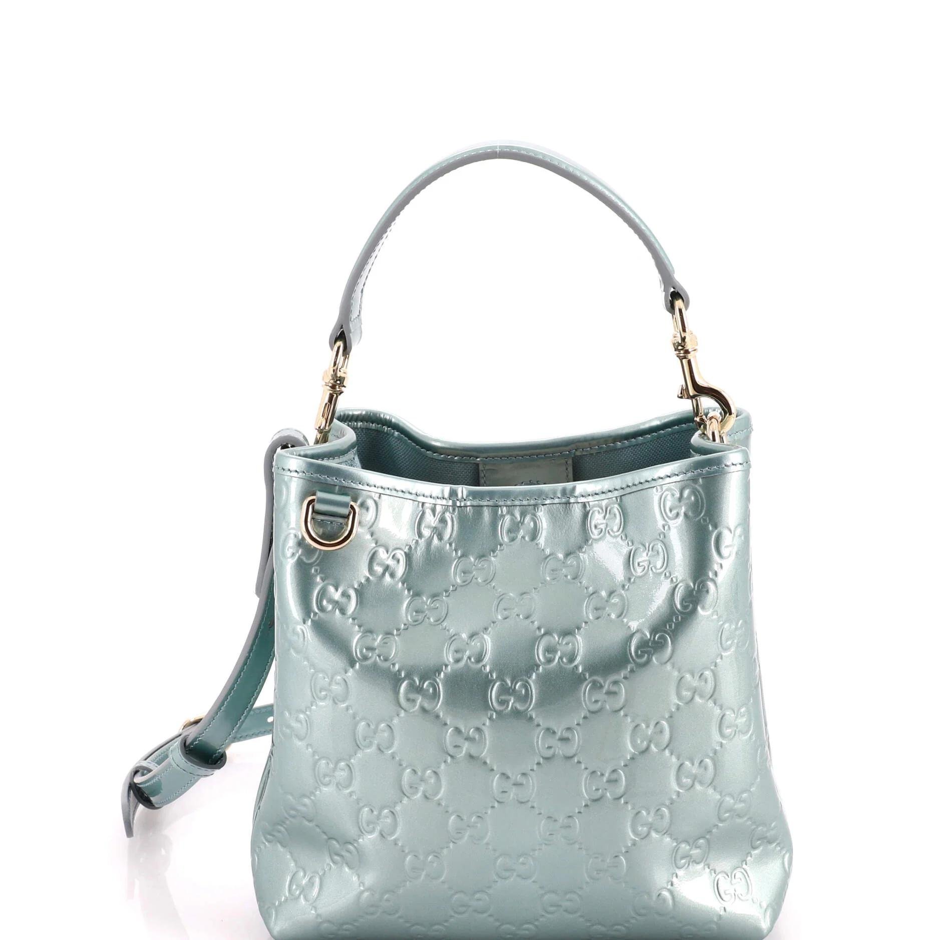 Patent leather handbag