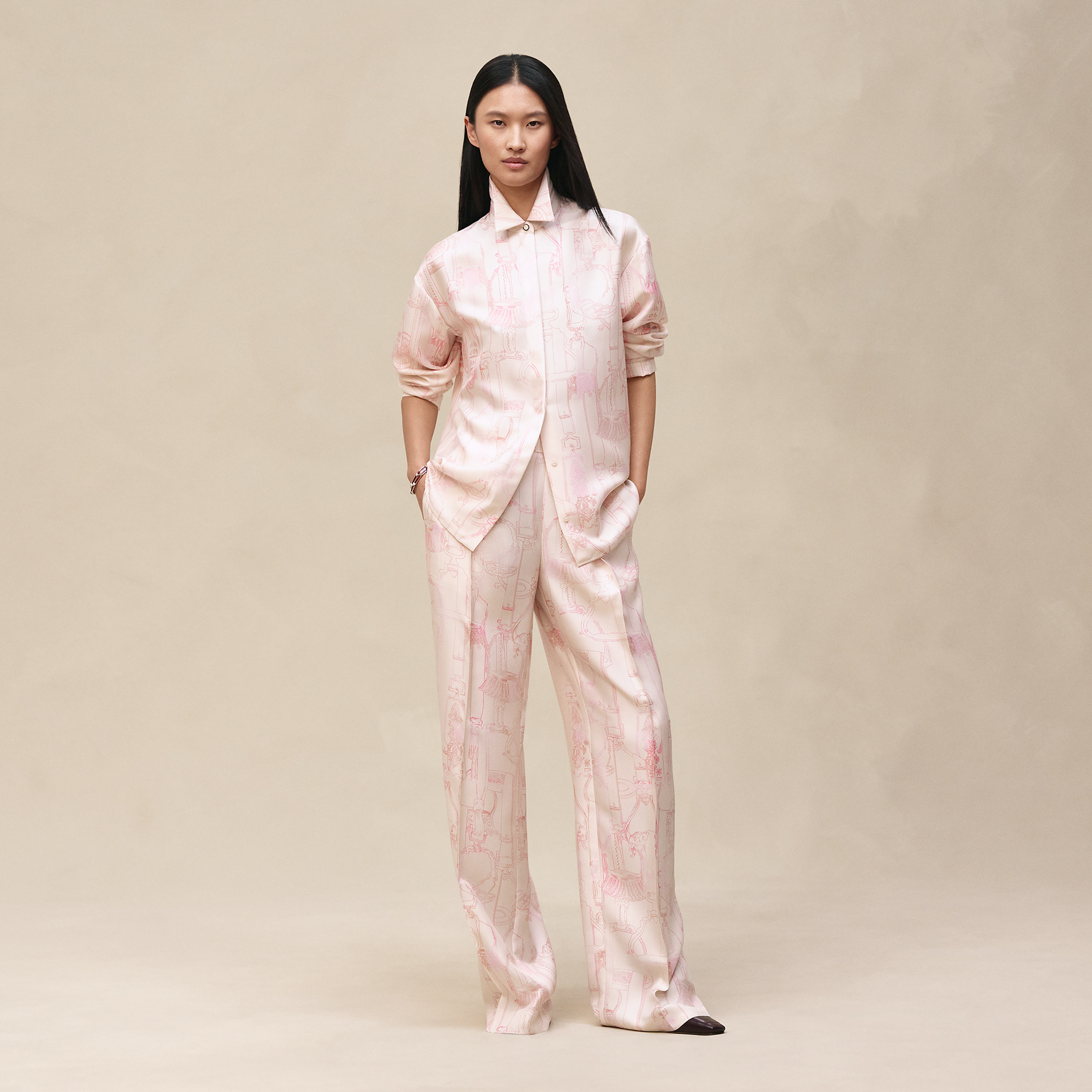 Chemise masculine imprimé « Etriers Remix »
