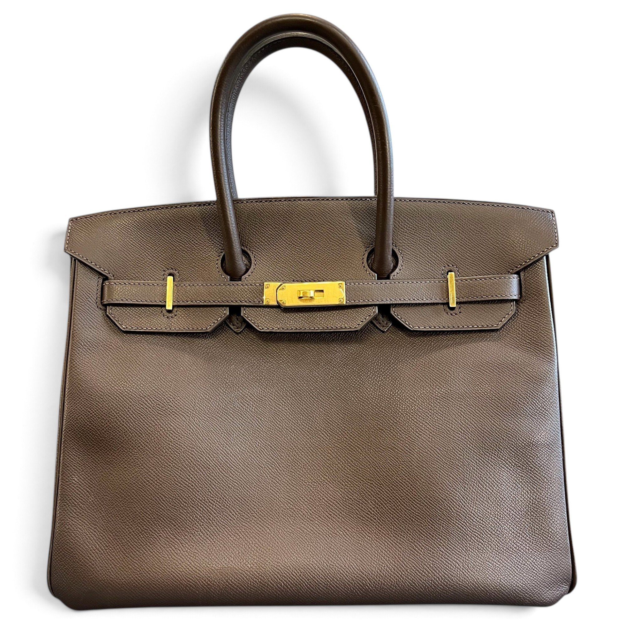 Birkin 35 leather handbag