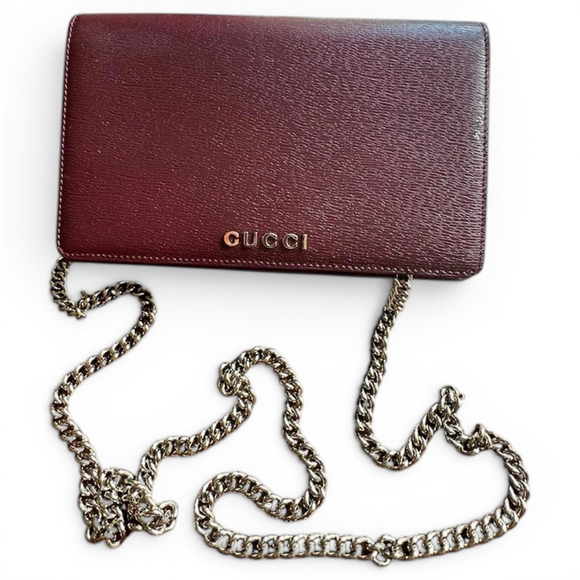 Leather clutch bag