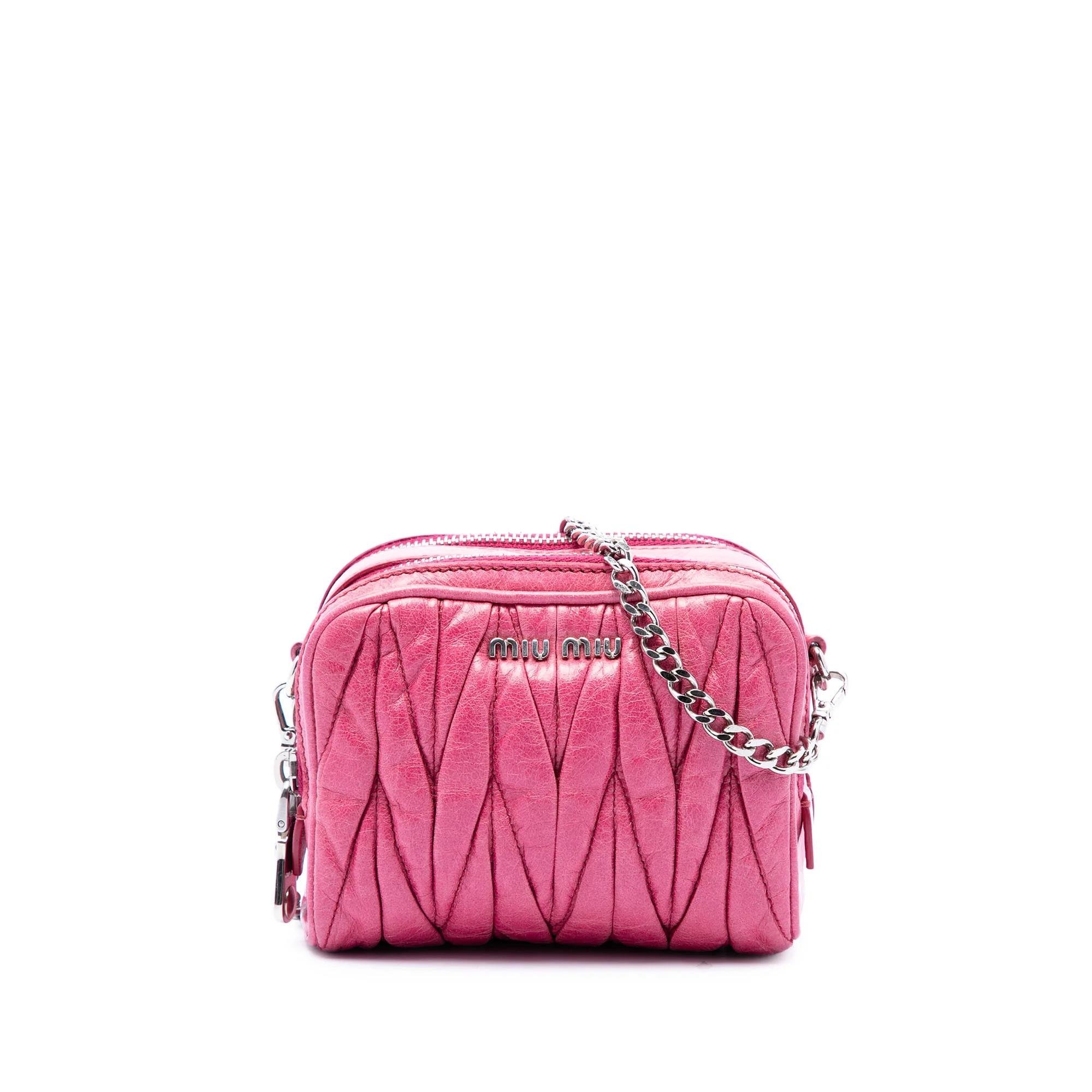Matelassé leather handbag
