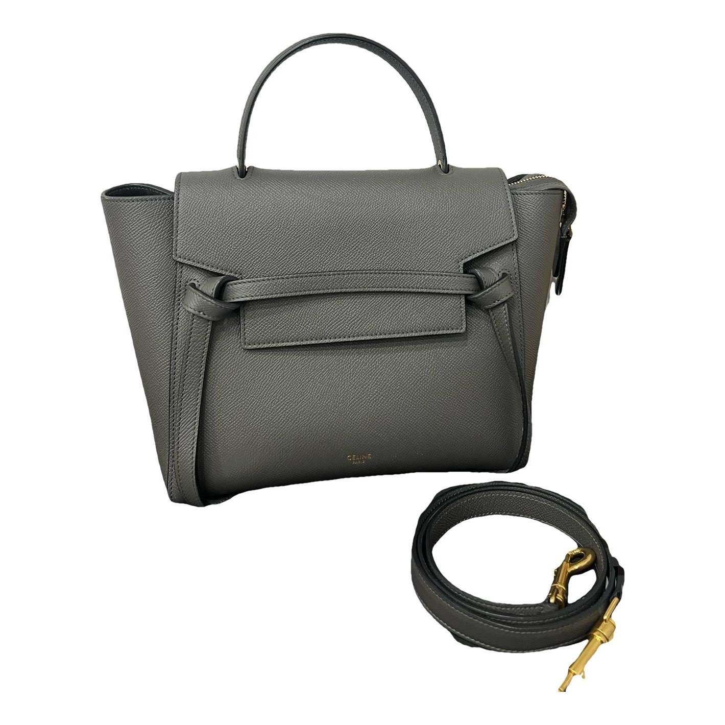 Belt leather handbag