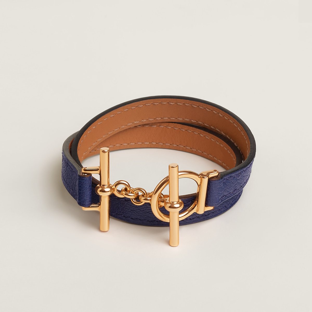 Bleu Saphir Croisiere Double Tour Bracelet