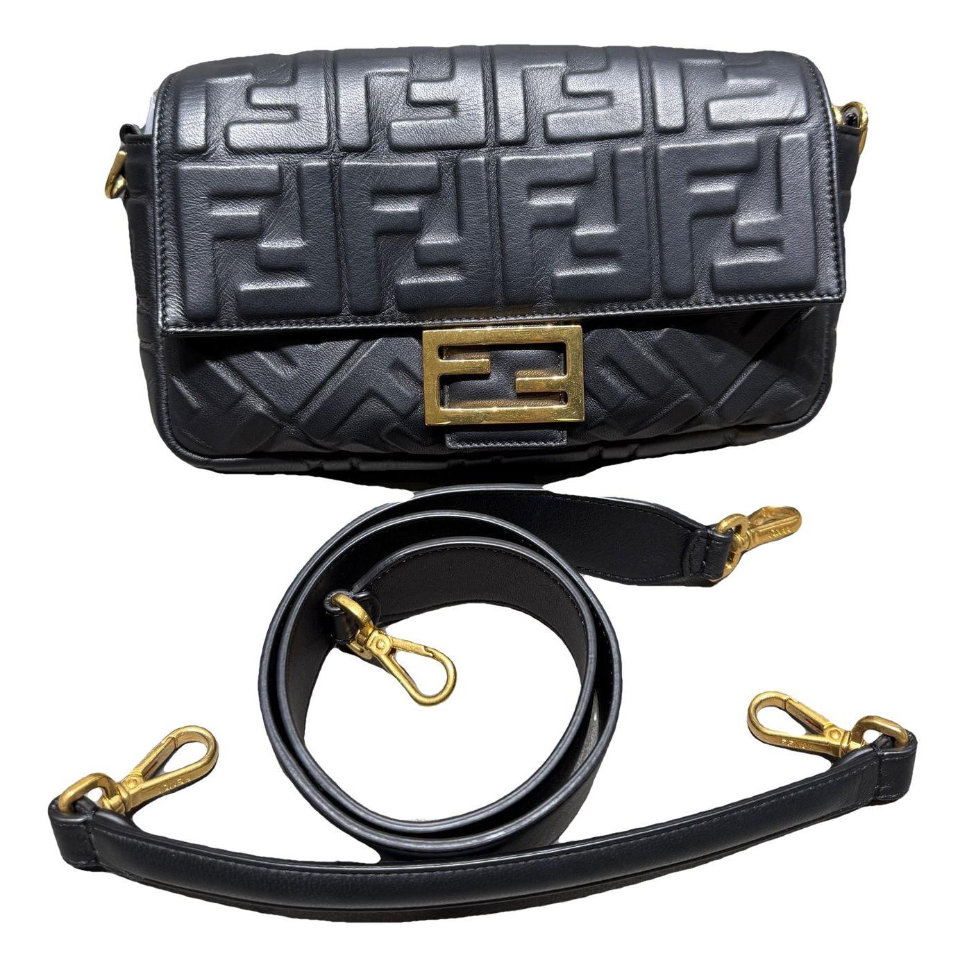 Baguette leather handbag