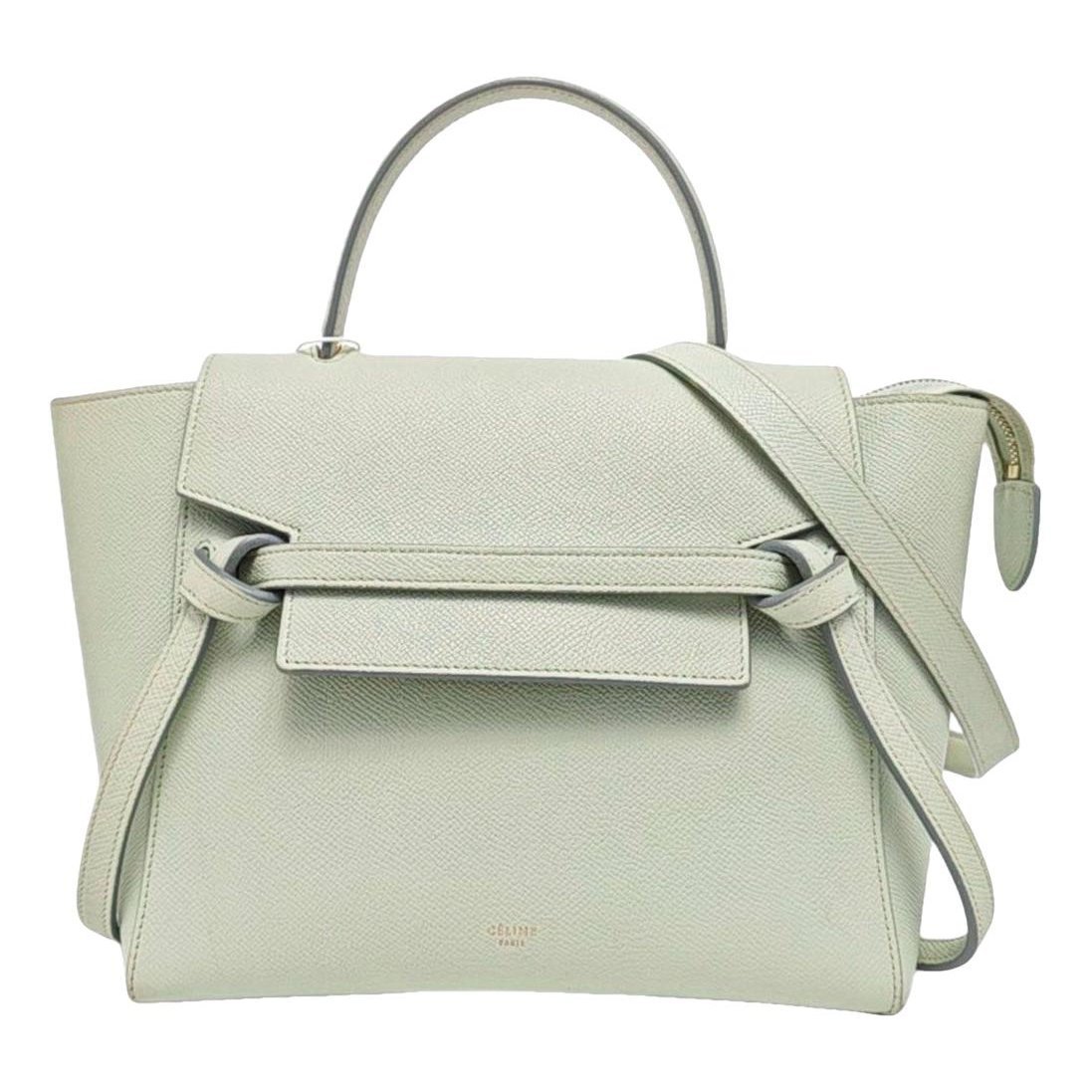 Belt leather handbag
