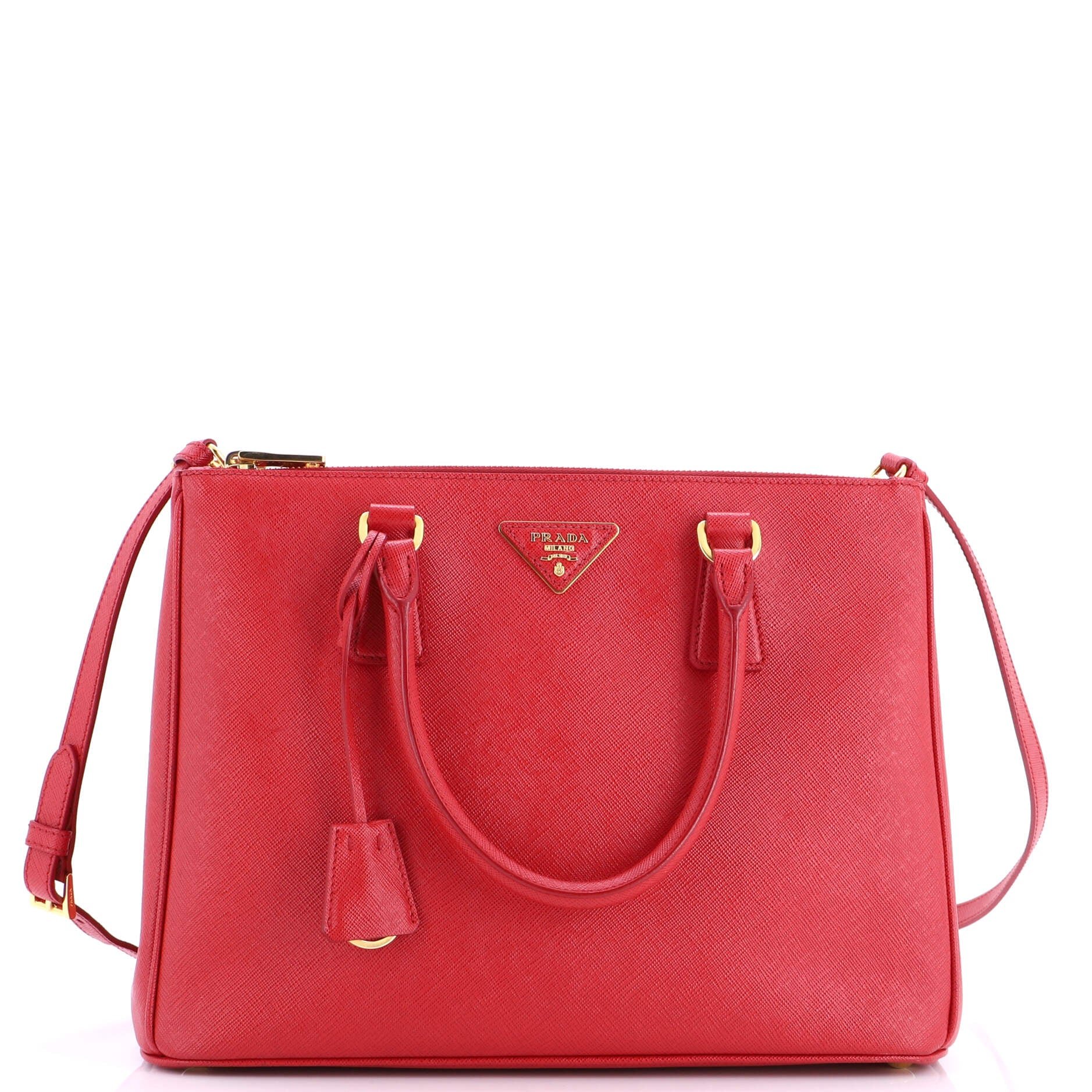 Galleria Double Zip Tote Saffiano Leather Large