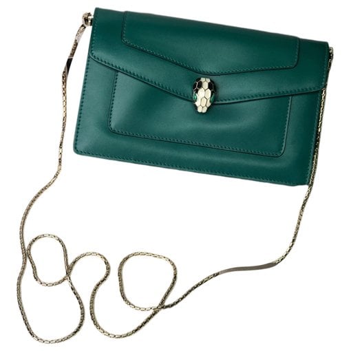 Serpenti leather handbag
