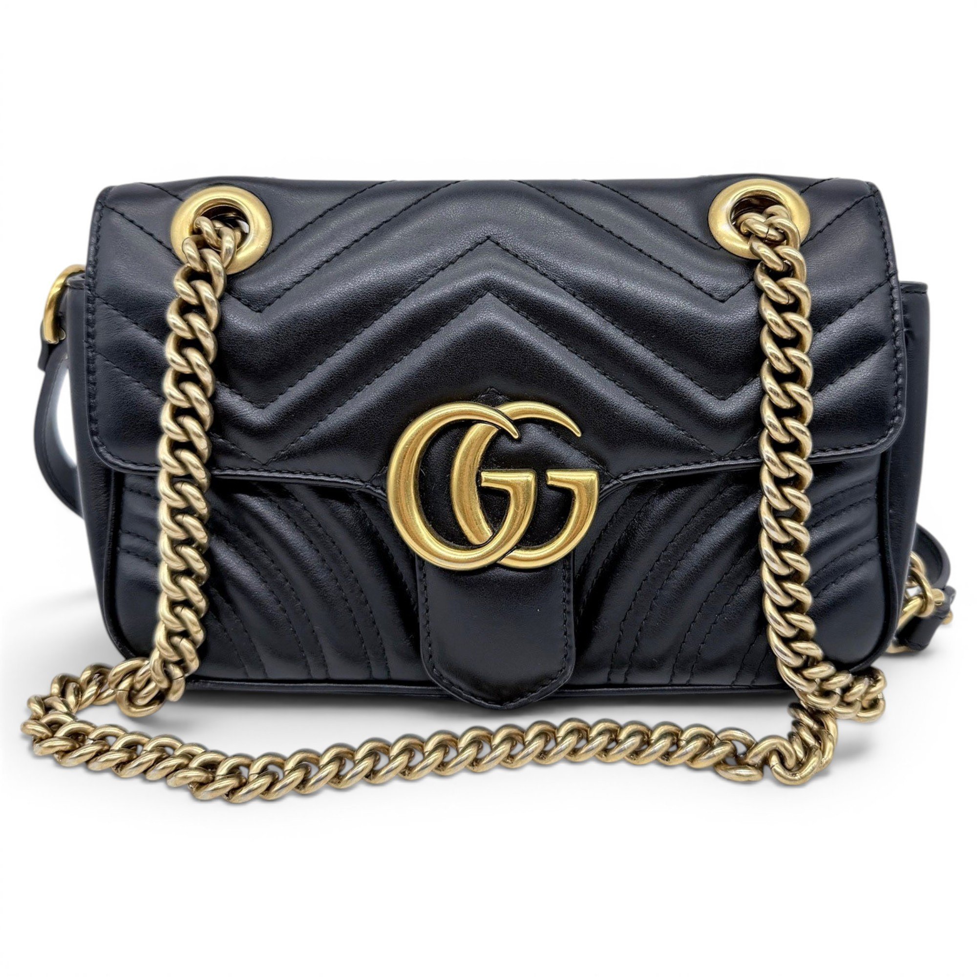 GG Marmont Flap leather crossbody bag