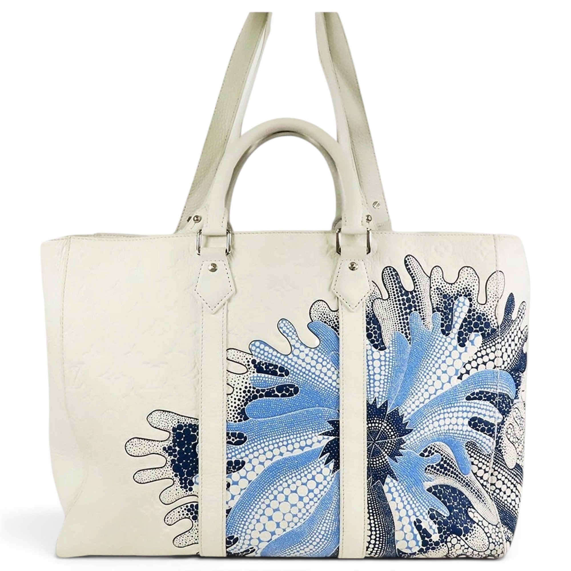 Plat leather tote