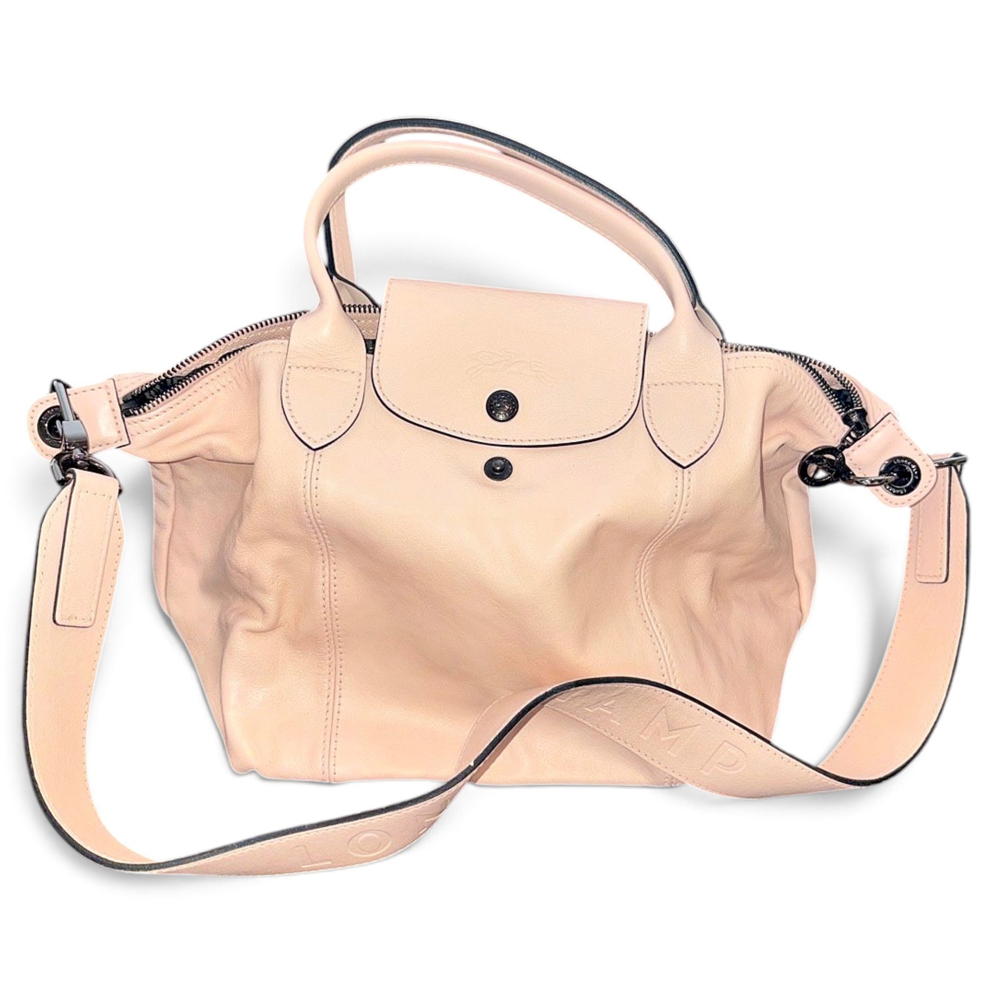 Pliage leather crossbody bag