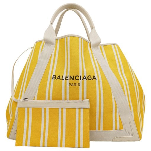 Balenciaga Navy cabas cloth handbag