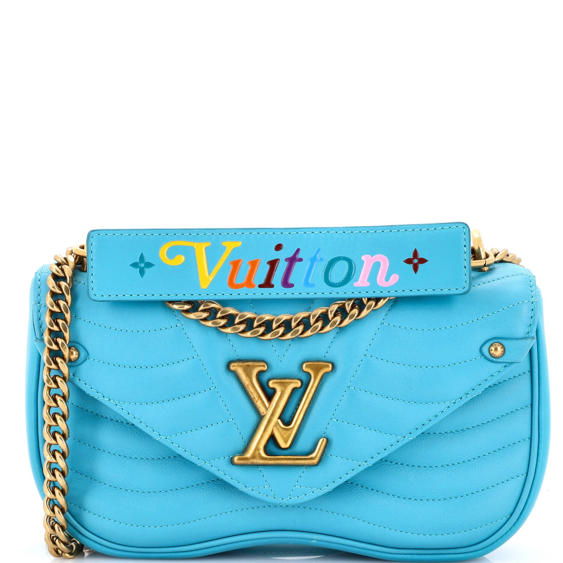 Louis Vuitton New Wave Chain Bag Quilted Leather MM