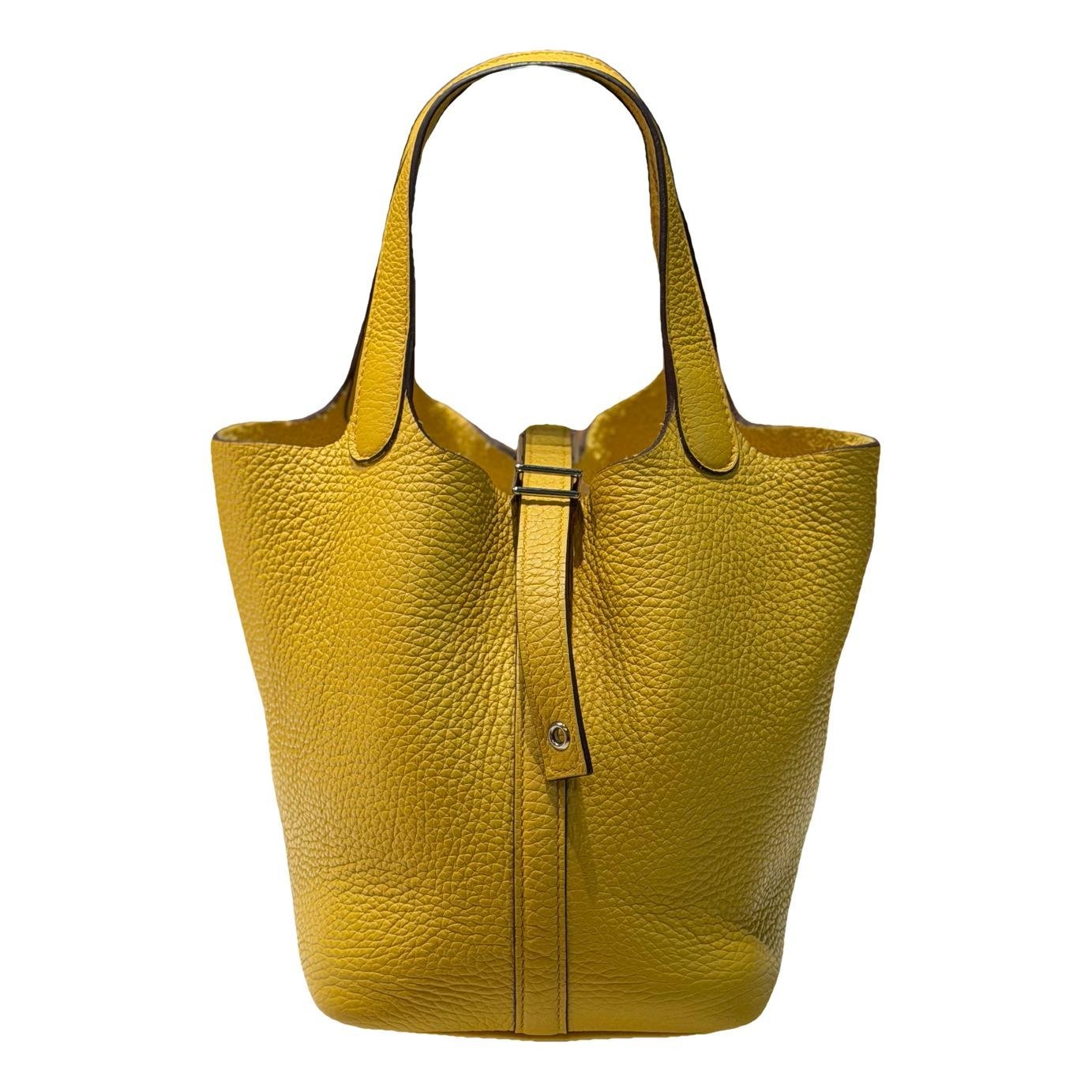 Hermes Picotin leather tote