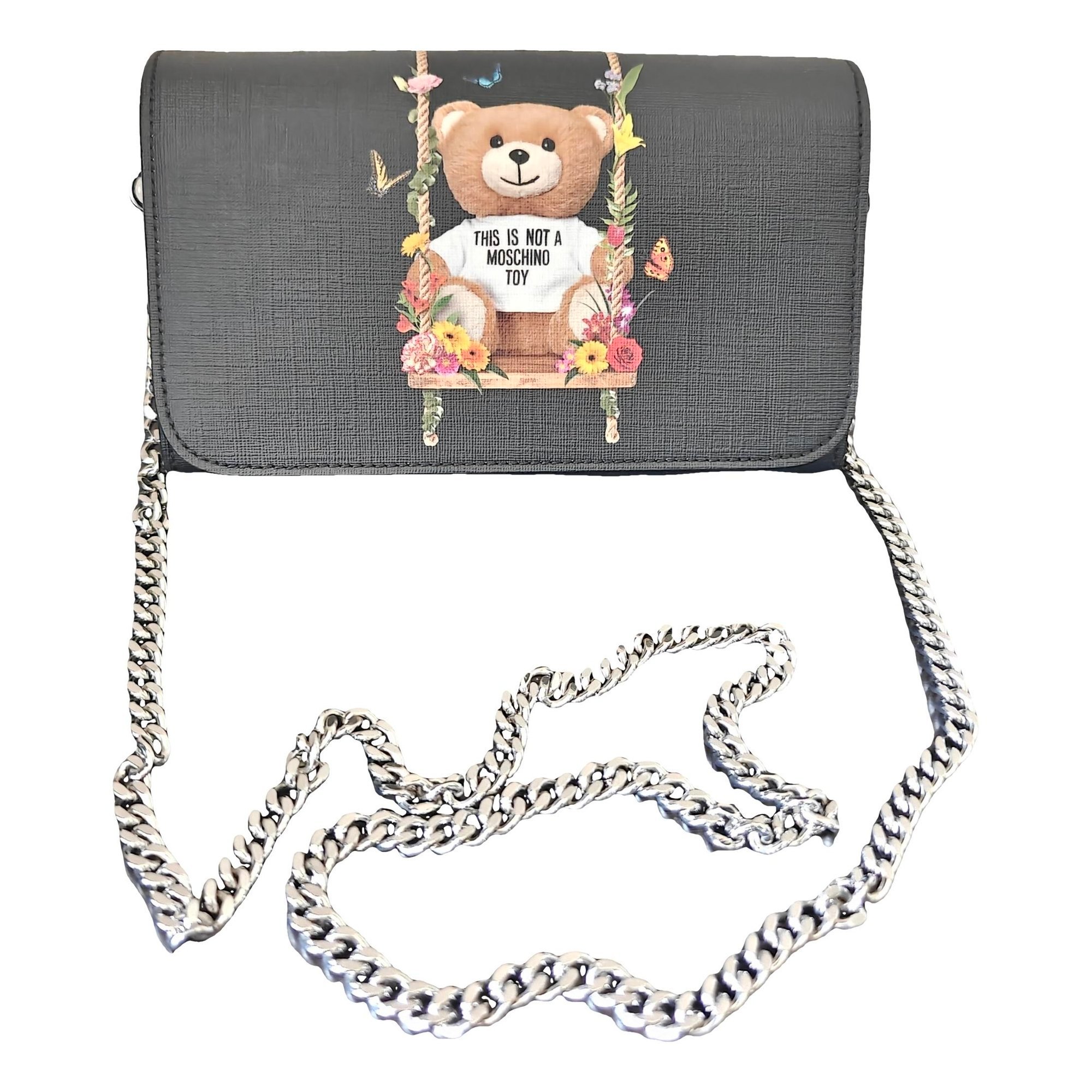 Leather clutch bag