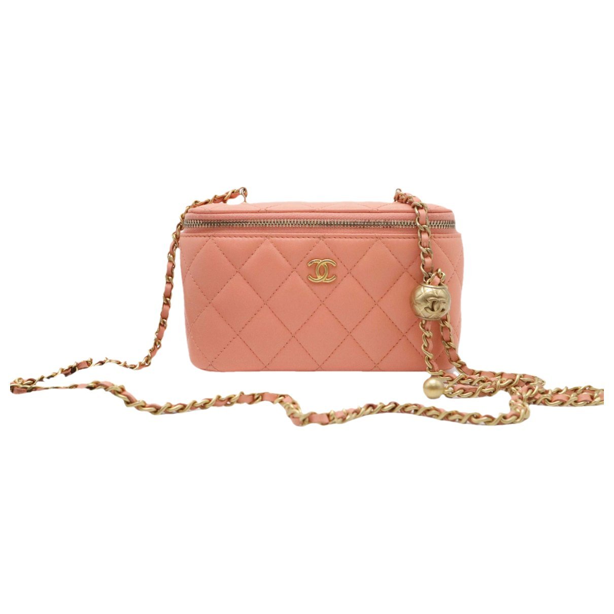 Trendy CC Vanity leather handbag