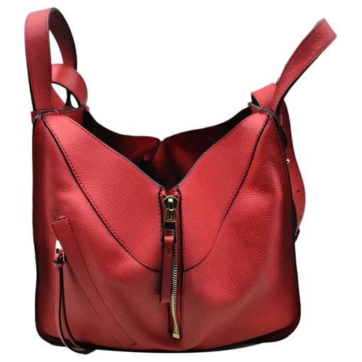 Hammock leather handbag